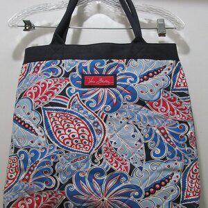 Vera Bradley Port Tote Seaside Pattern Seaside Collection 16x17 EUC